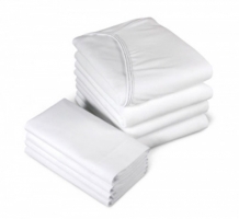 Knitted Fitted Sheets - white