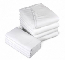 Knitted Fitted Sheets - white